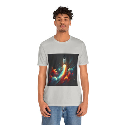Space Rocket Launch: Abstract Splash