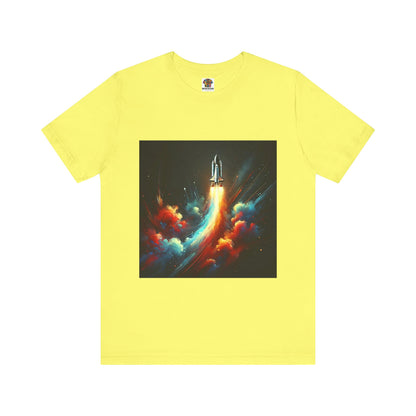 Space Rocket Launch: Abstract Splash