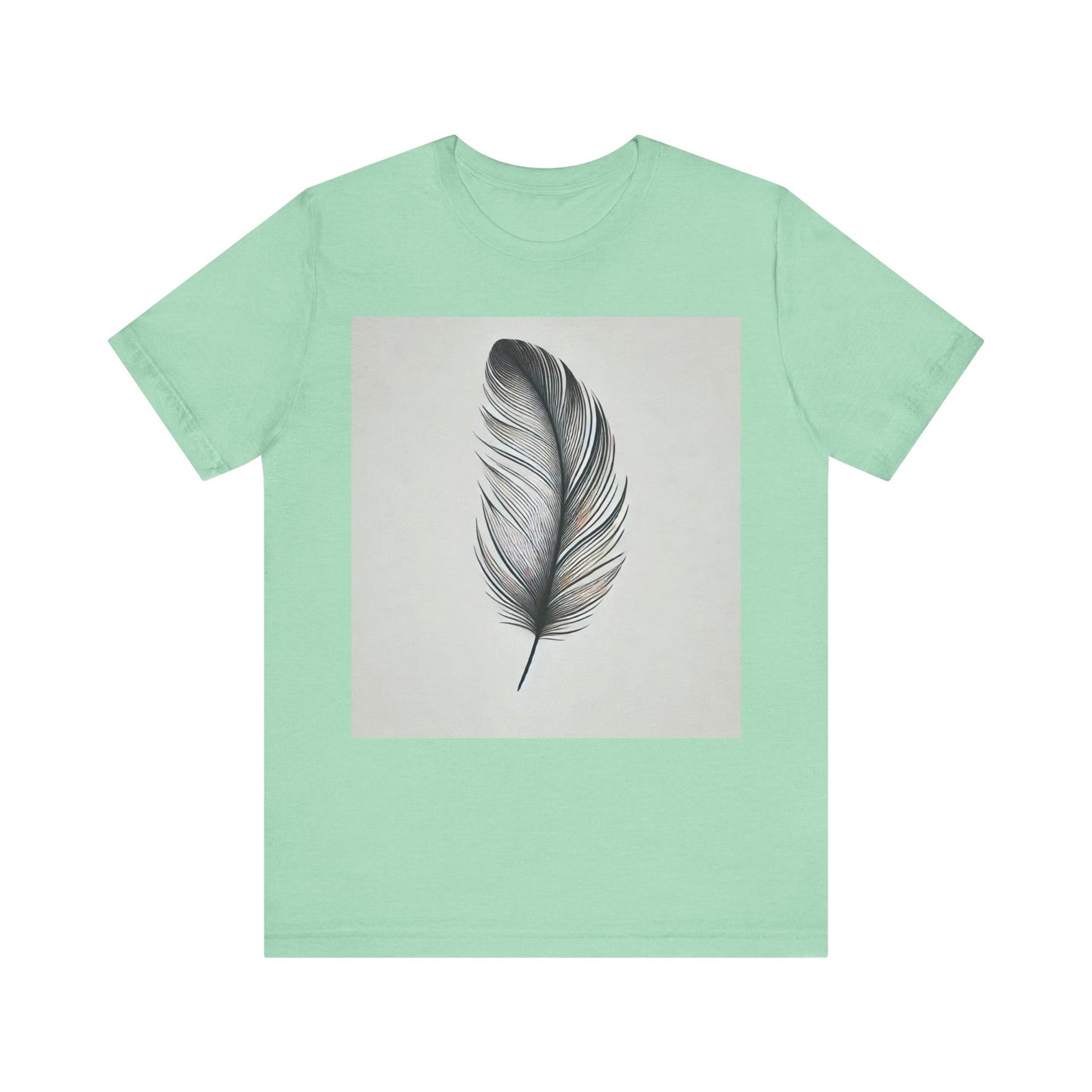 Solitary
  Feather: Minimalist Line Art