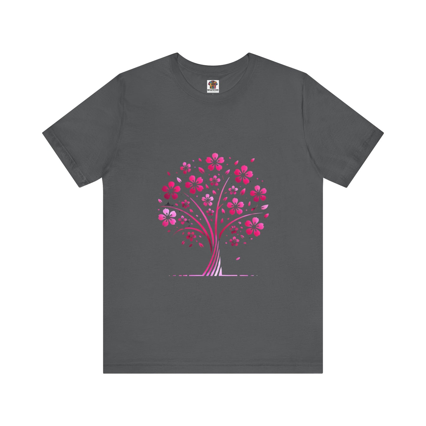 Isolated Stylized Tree: Floral Noir