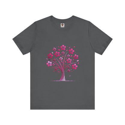 Isolated Stylized Tree: Floral Noir