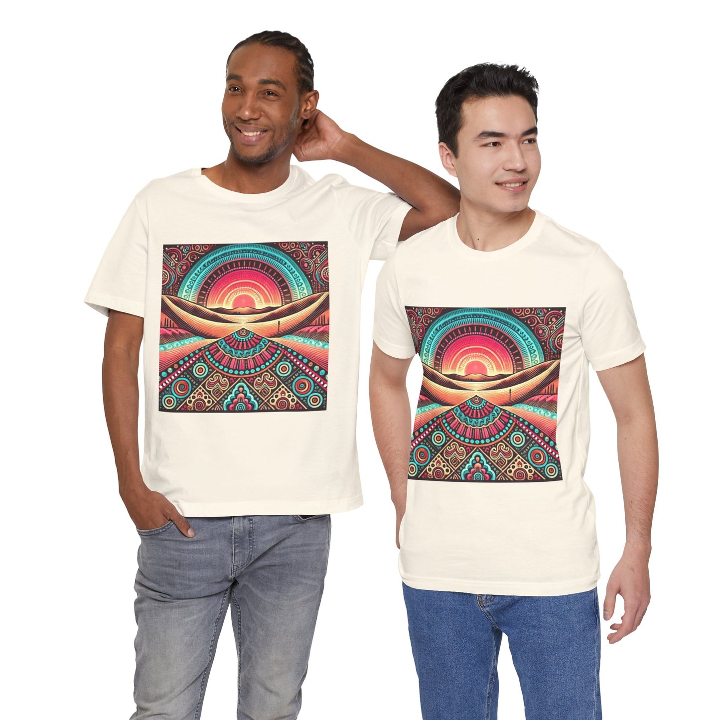 Stylized Desert Landscape: Ethnic Boho Vibes