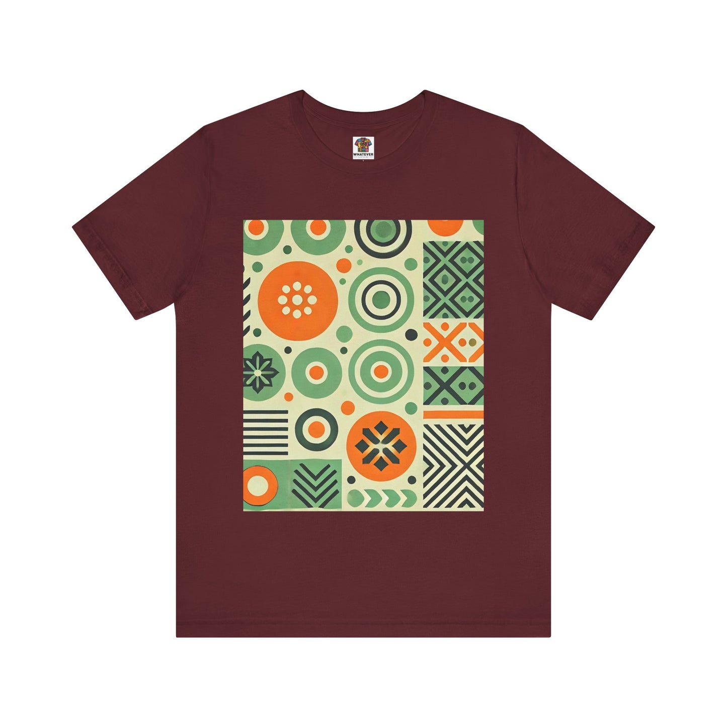 Geometric Shapes: Floral Orange Vibe
