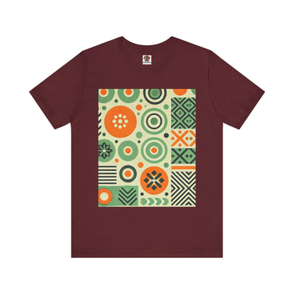Geometric Shapes: Floral Orange Vibe