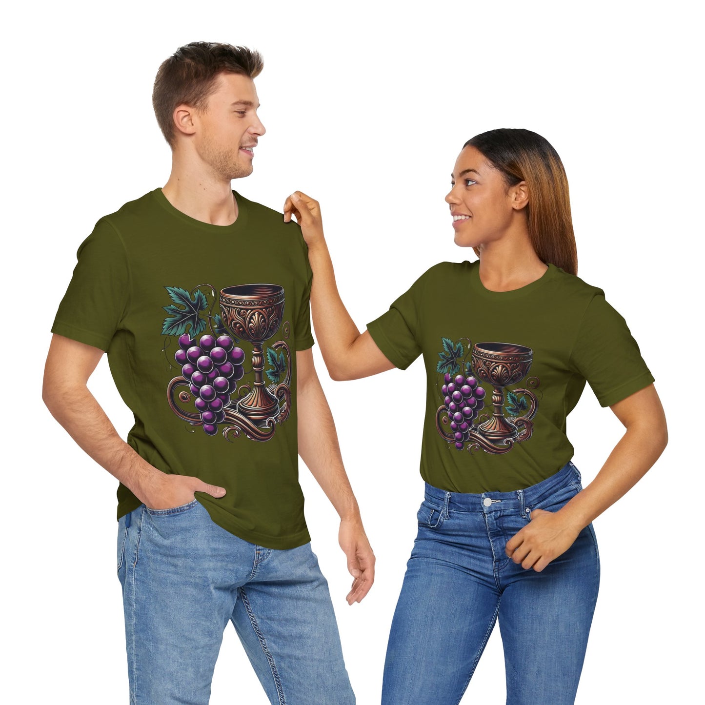 Grapes and Goblet: Classical Elegance