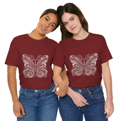 Stylized Butterfly: Monochromatic Deco