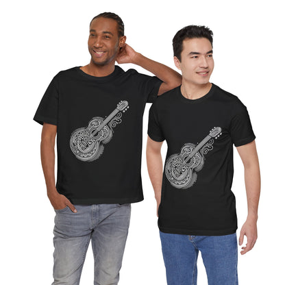 Stylized Guitar: Monochromatic Deco