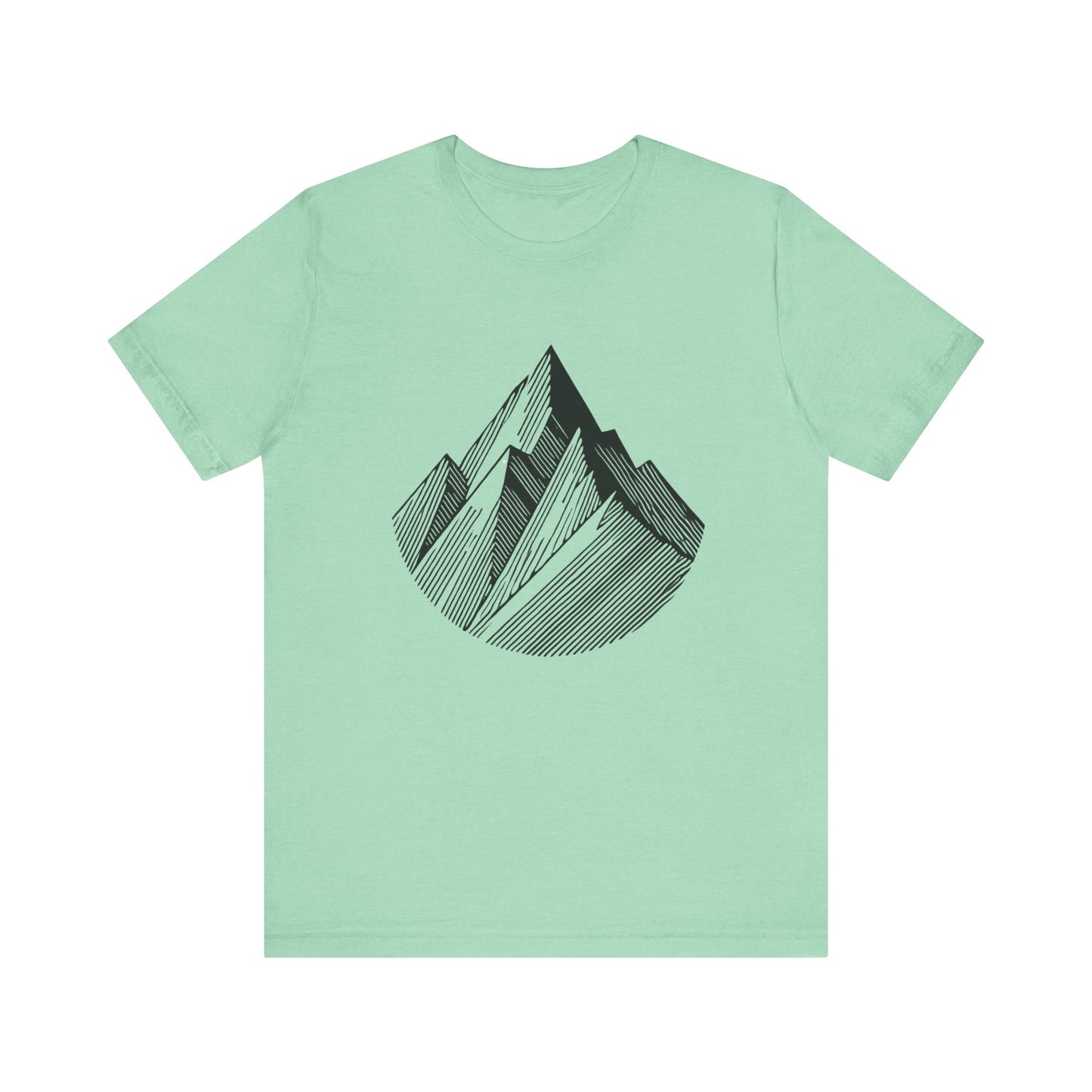 Serene
  Mountain: Minimalist Line Art