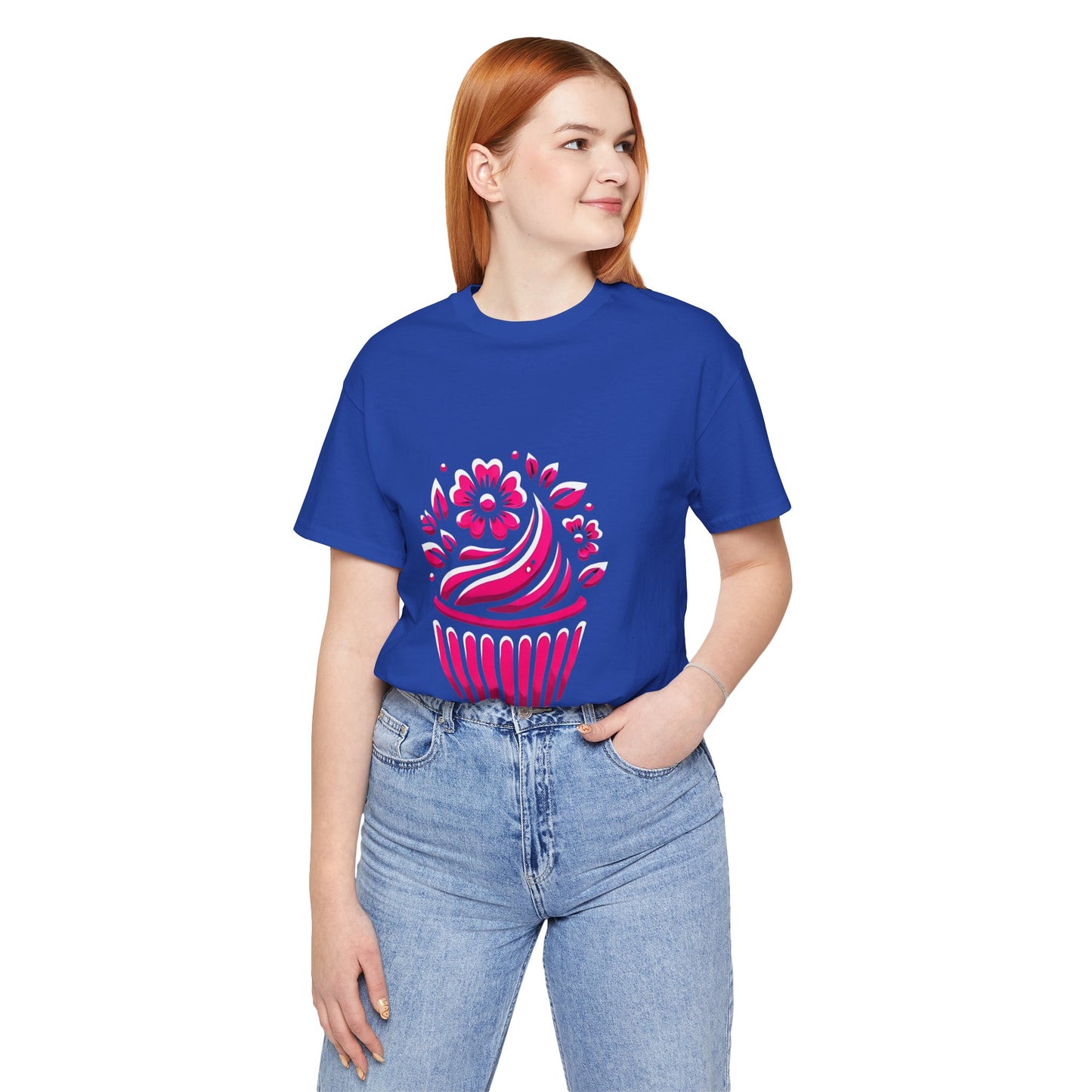 Cupcake with Floral Frosting: Floral Noir