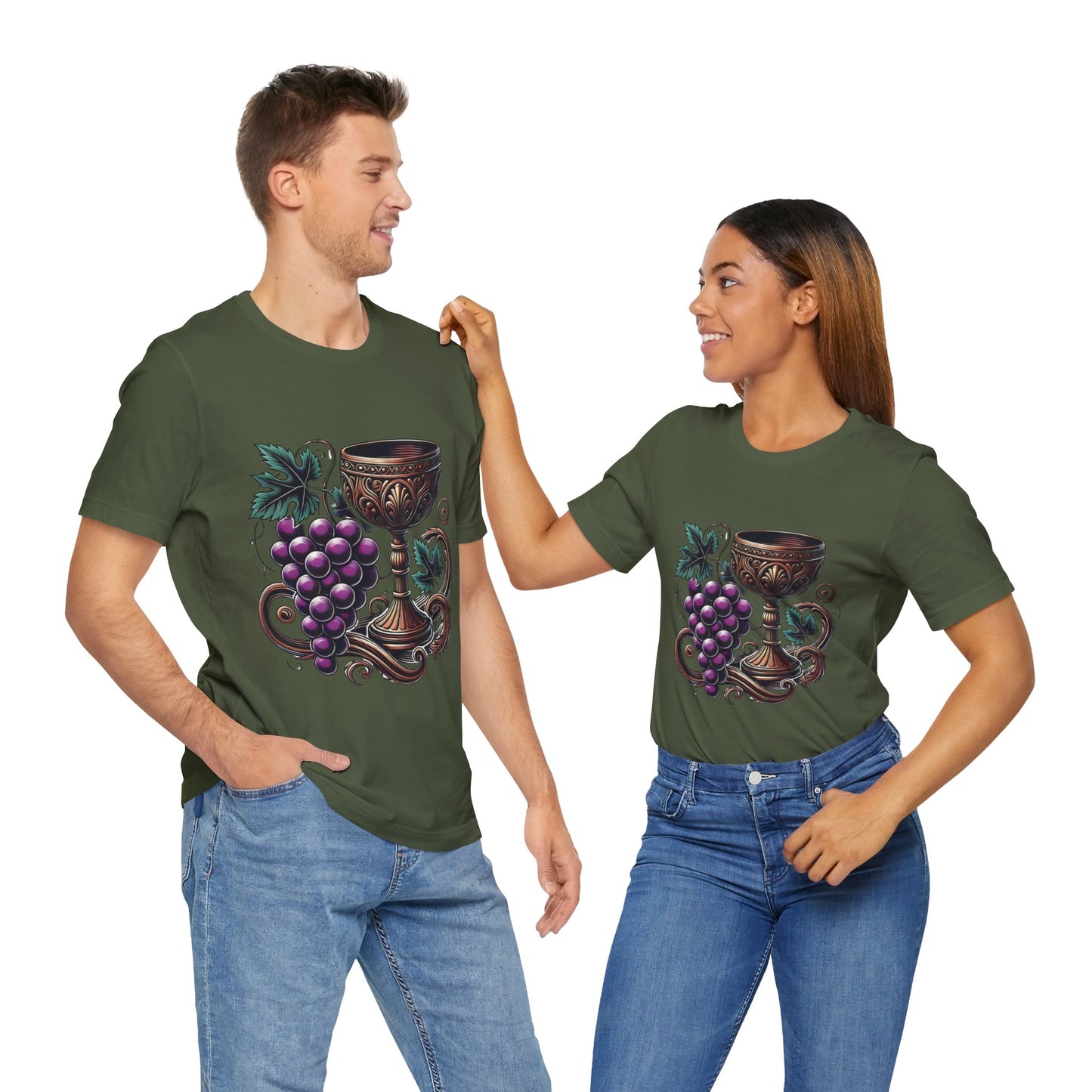 Grapes and Goblet: Classical Elegance