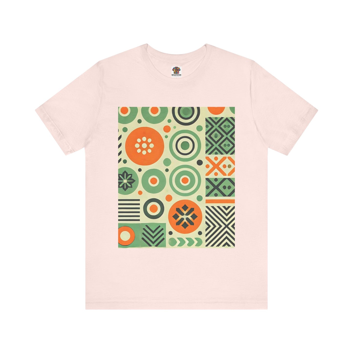 Geometric Shapes: Floral Orange Vibe
