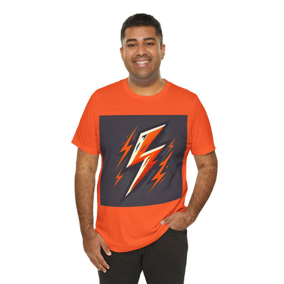 Neon Lightning: Minimalist Geometric