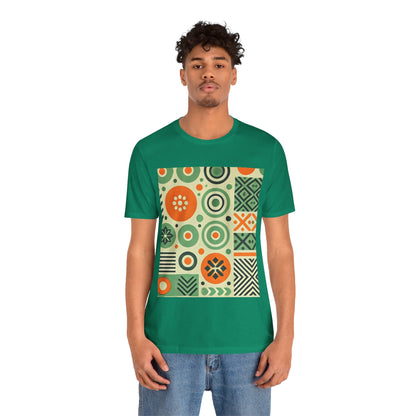 Geometric Shapes: Floral Orange Vibe