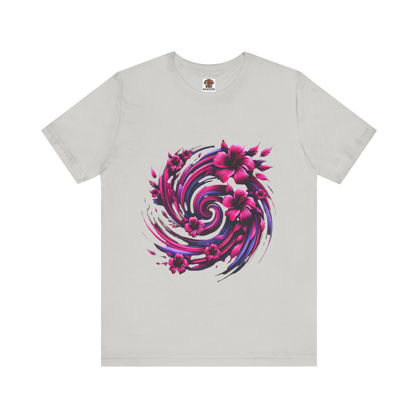Abstract Floral Swirl: Floral Noir