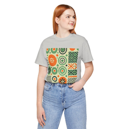 Geometric Shapes: Floral Orange Vibe