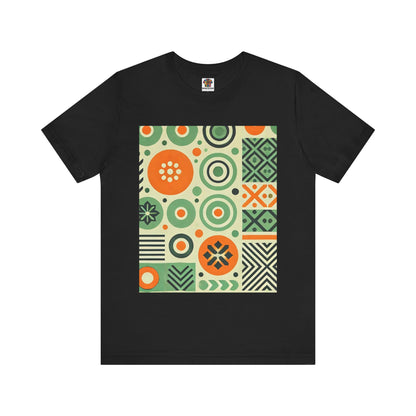Geometric Shapes: Floral Orange Vibe