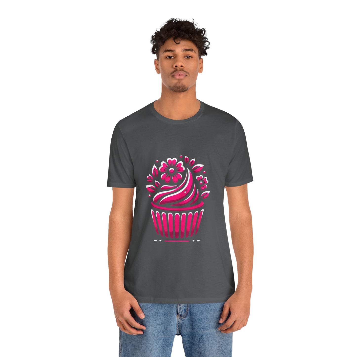 Cupcake with Floral Frosting: Floral Noir