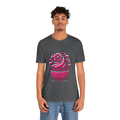 Cupcake with Floral Frosting: Floral Noir