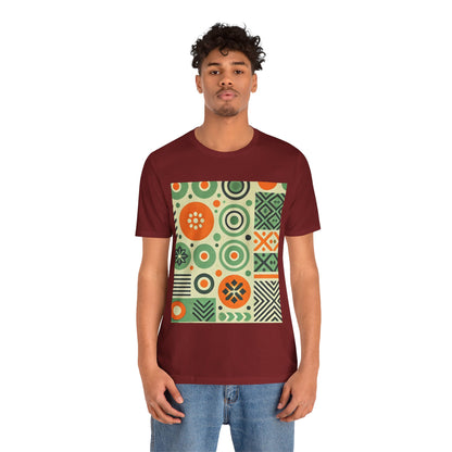 Geometric Shapes: Floral Orange Vibe