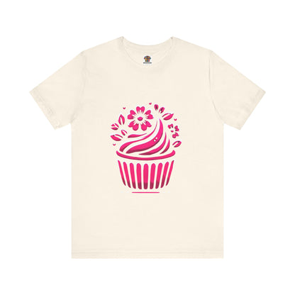 Cupcake with Floral Frosting: Floral Noir