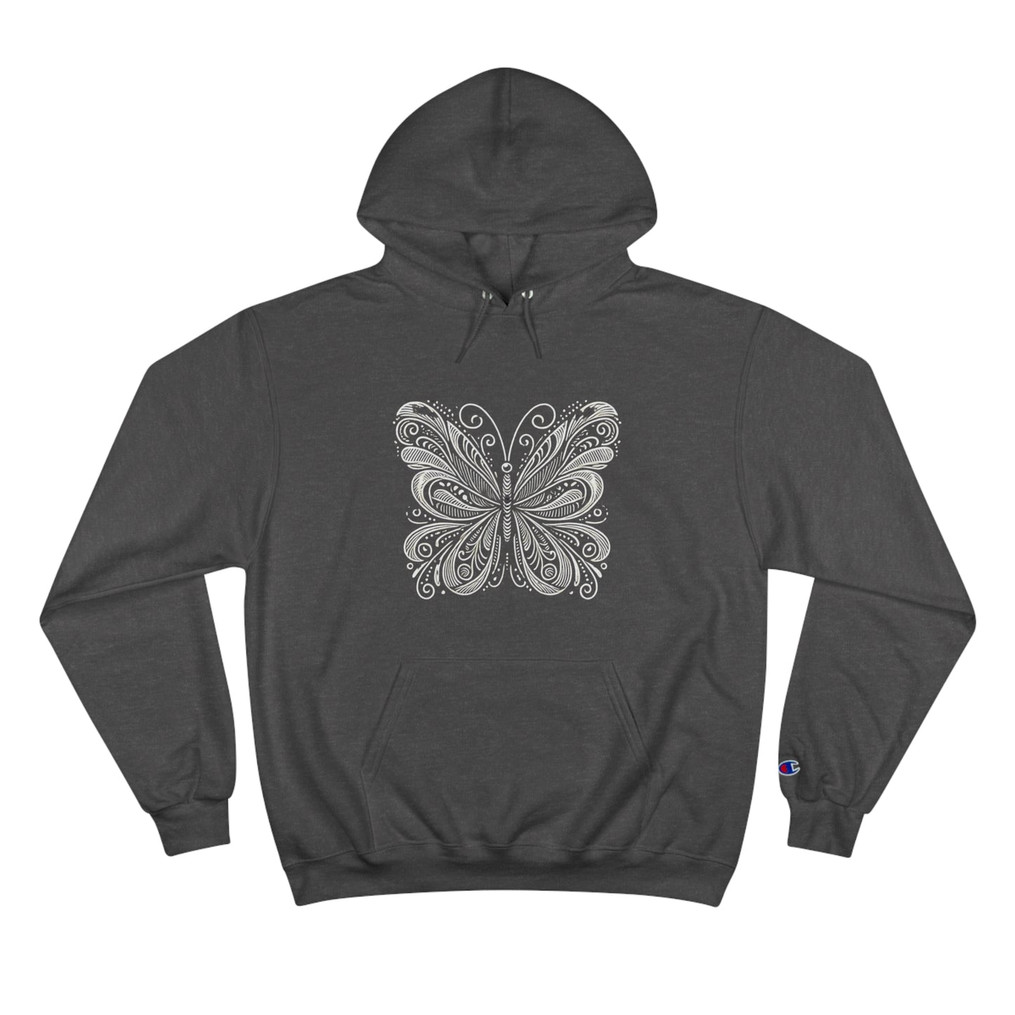 Stylized
  Butterfly: Monochromatic Deco