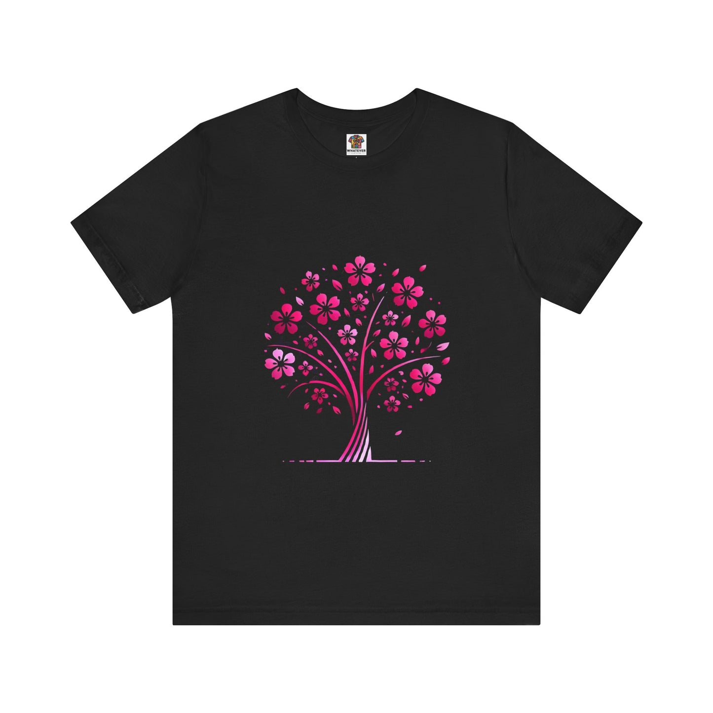 Isolated Stylized Tree: Floral Noir