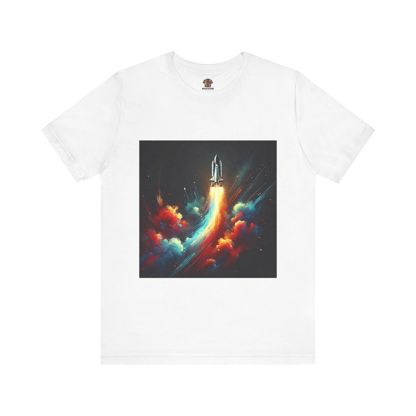 Space Rocket Launch: Abstract Splash