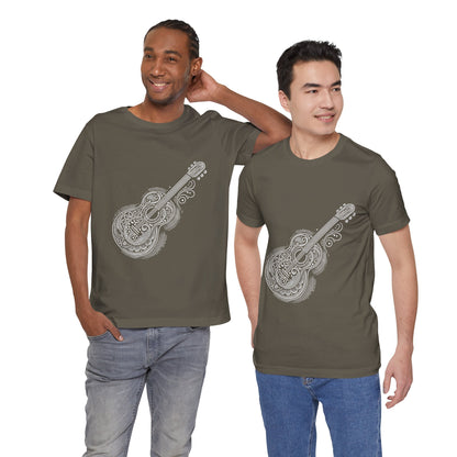 Stylized Guitar: Monochromatic Deco