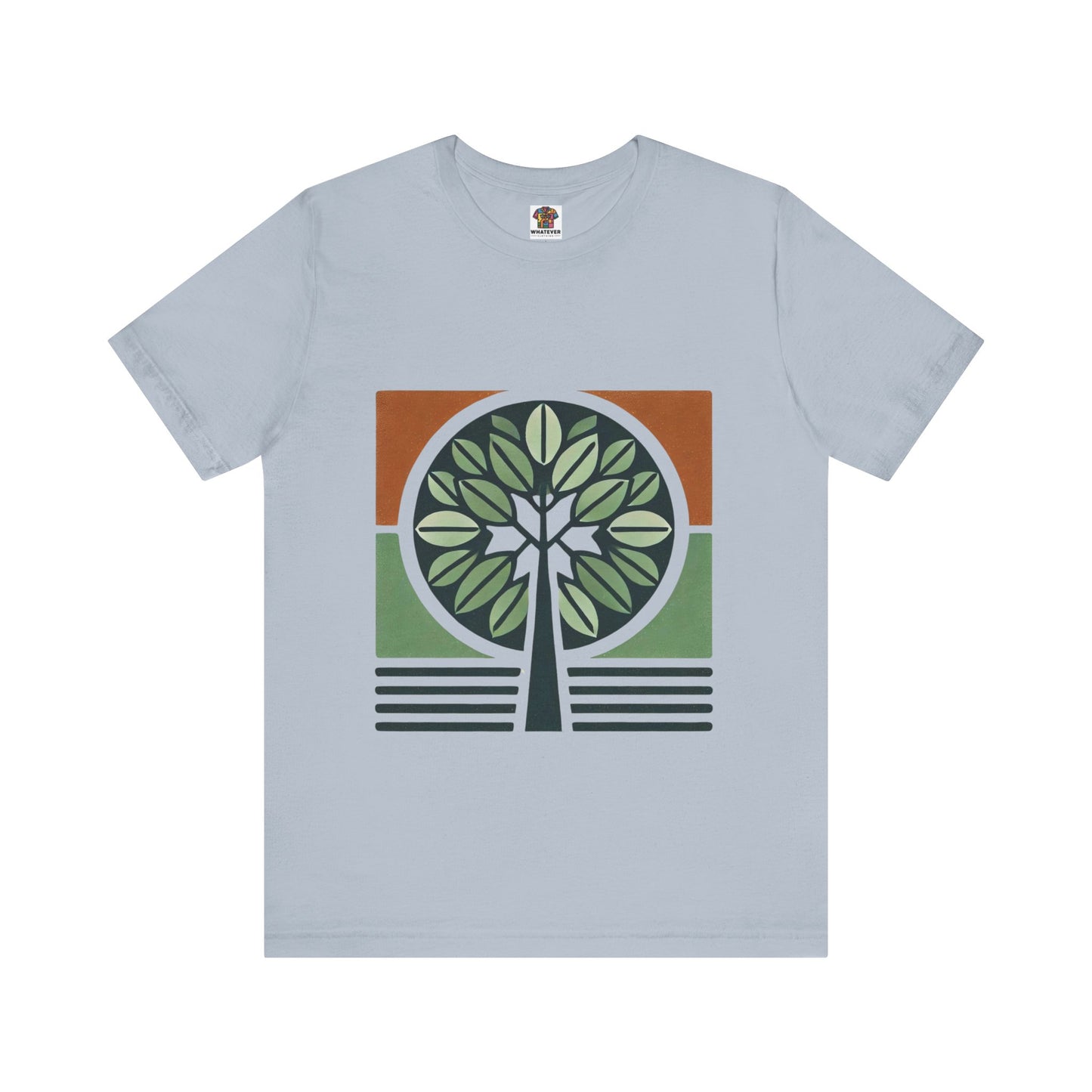 Geometric Tree: Floral Orange Vibe