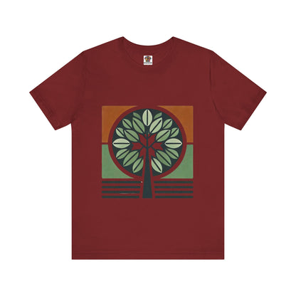 Geometric Tree: Floral Orange Vibe