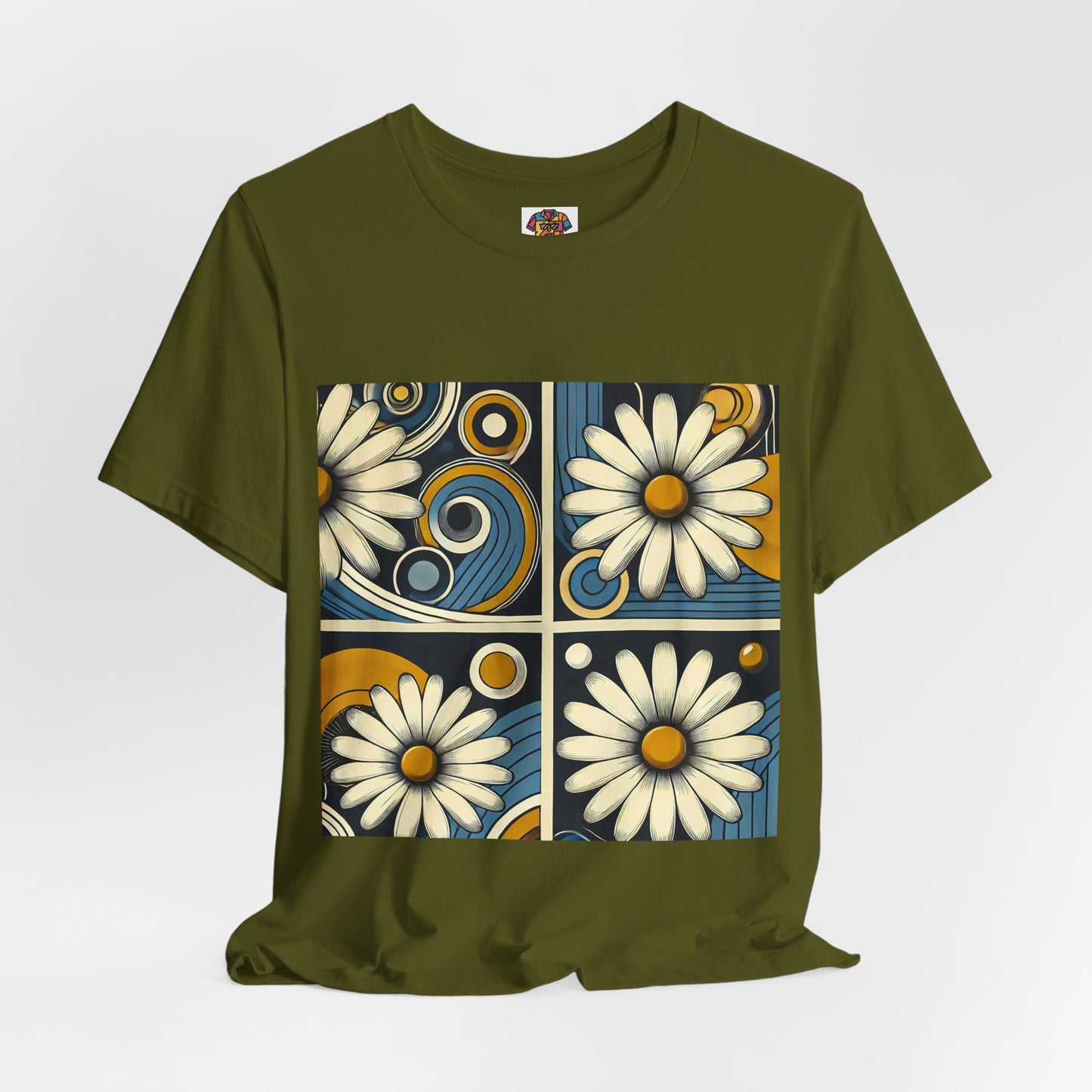 Daisy Landscape: Retro Pop-Art