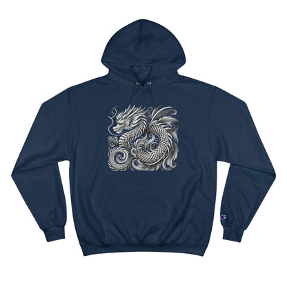 Stylized
  Dragon: Monochromatic Deco
