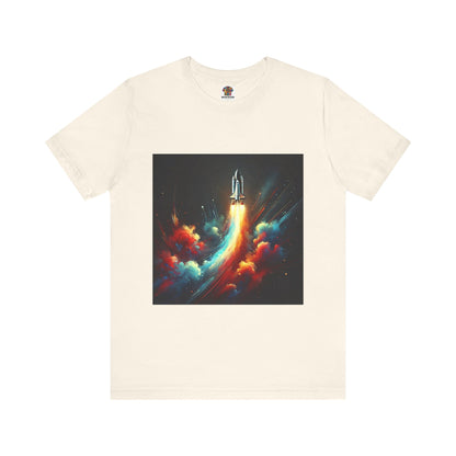 Space Rocket Launch: Abstract Splash