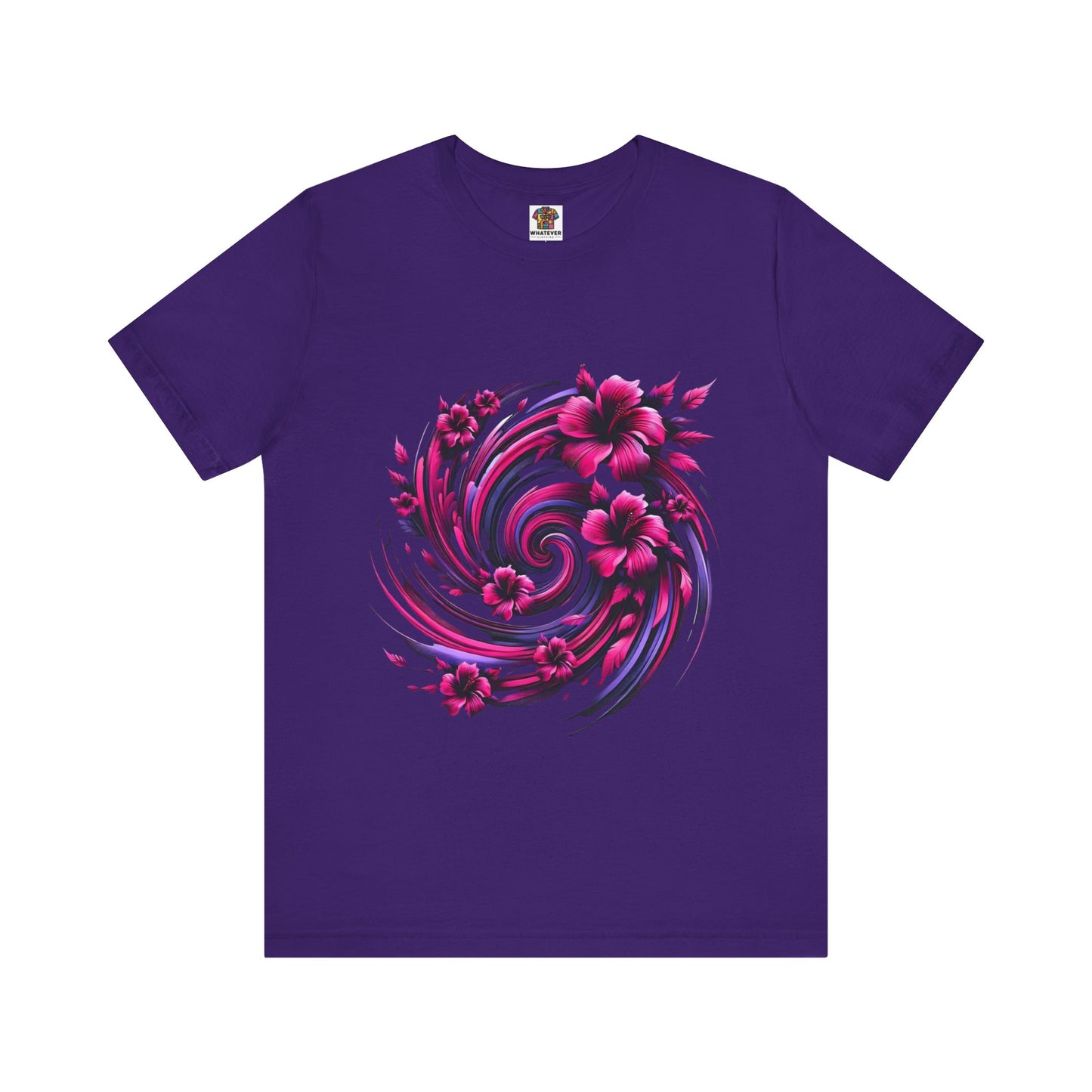 Abstract Floral Swirl: Floral Noir