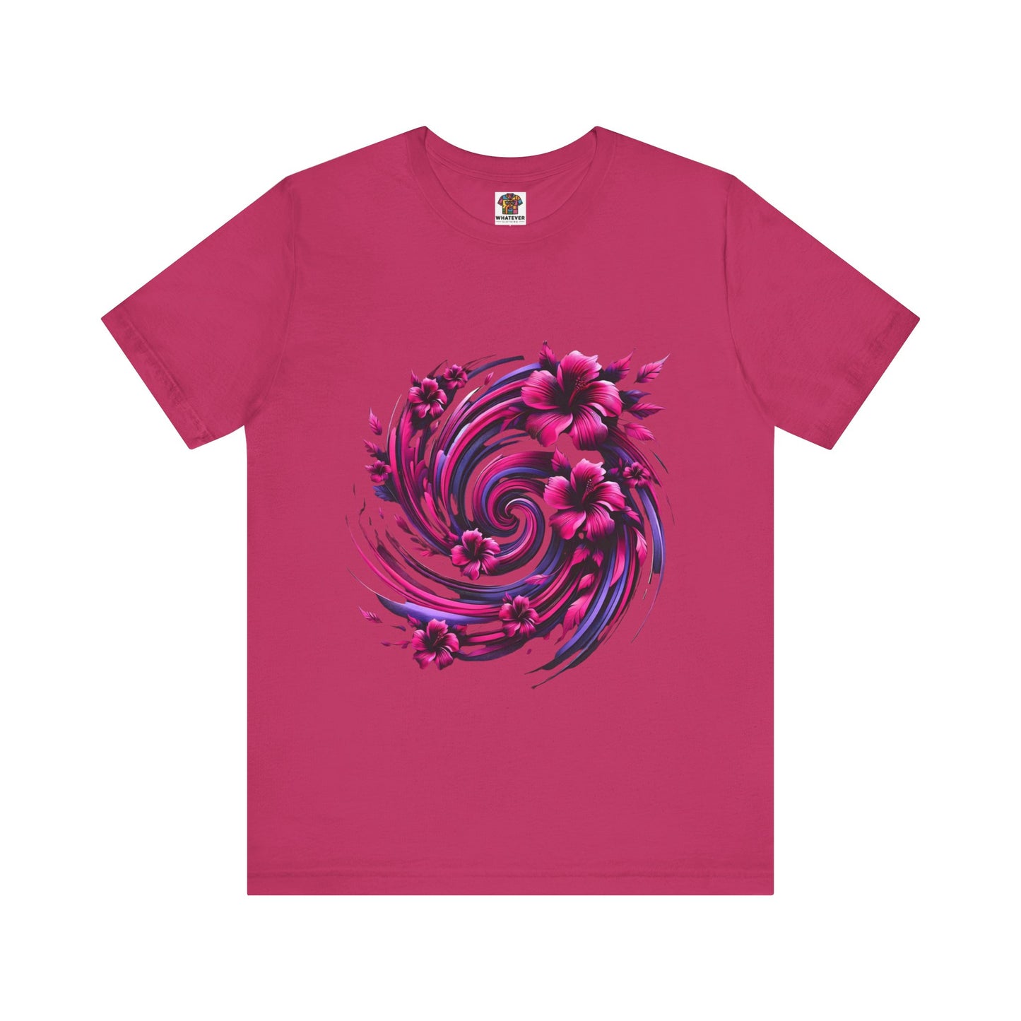 Abstract Floral Swirl: Floral Noir