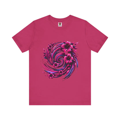 Abstract Floral Swirl: Floral Noir