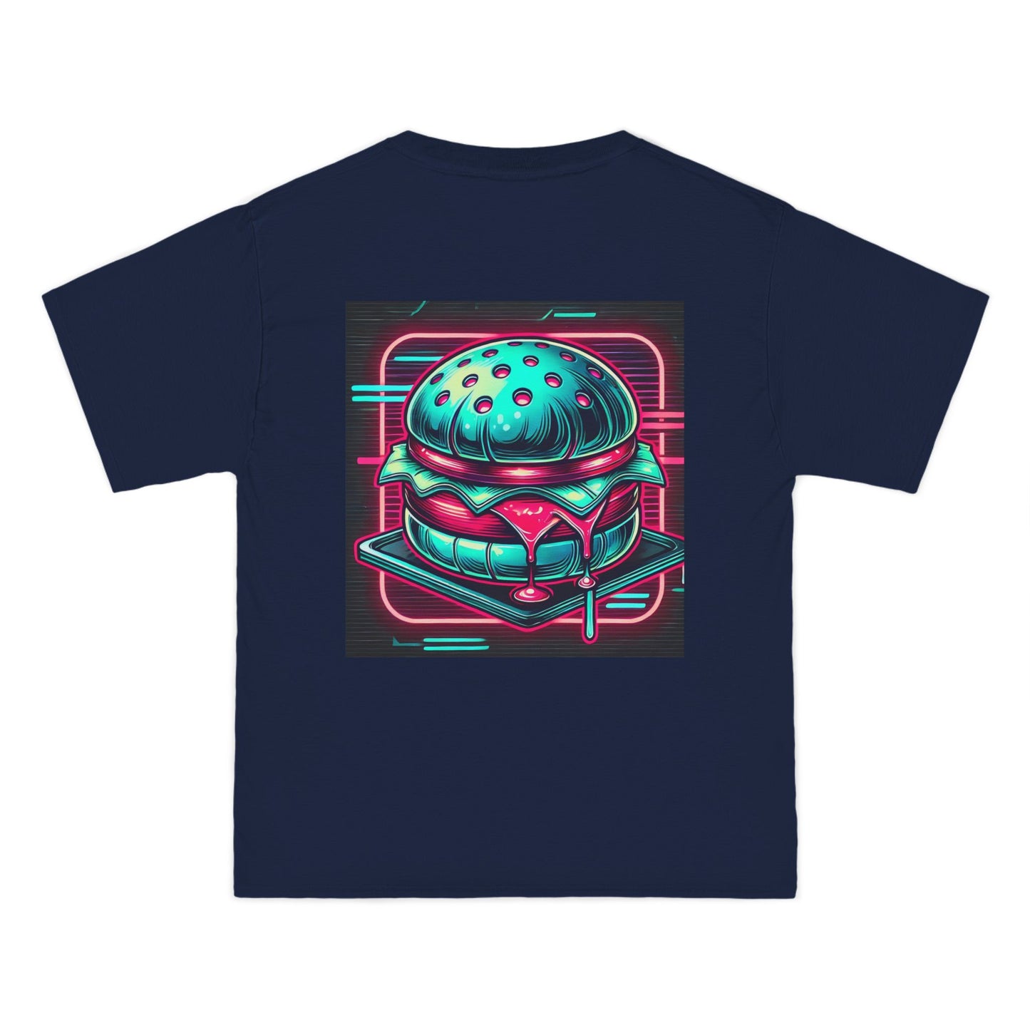 Neon-Lit
  Burger: Cyberpunk Retro-futuristic