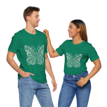 Stylized Butterfly: Monochromatic Deco