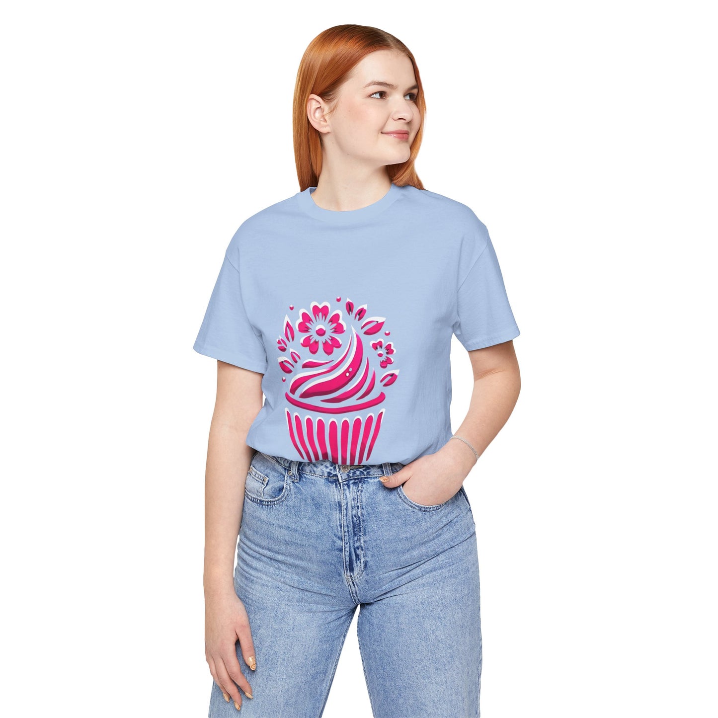 Cupcake with Floral Frosting: Floral Noir