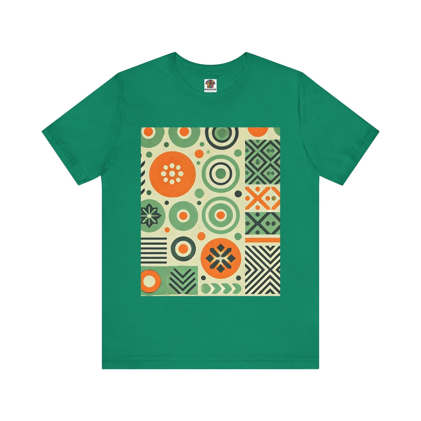 Geometric Shapes: Floral Orange Vibe