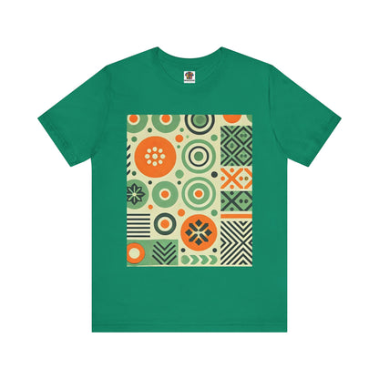 Geometric Shapes: Floral Orange Vibe