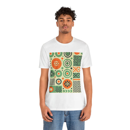 Geometric Shapes: Floral Orange Vibe