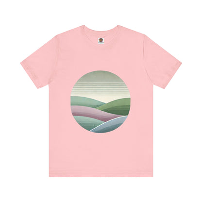 Serene Rolling Hills: Minimalistic Nature Design