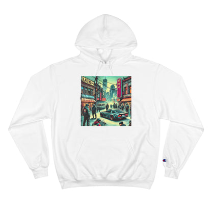 Vibrant  City Life Design: Cyberpunk Retro-futuristic