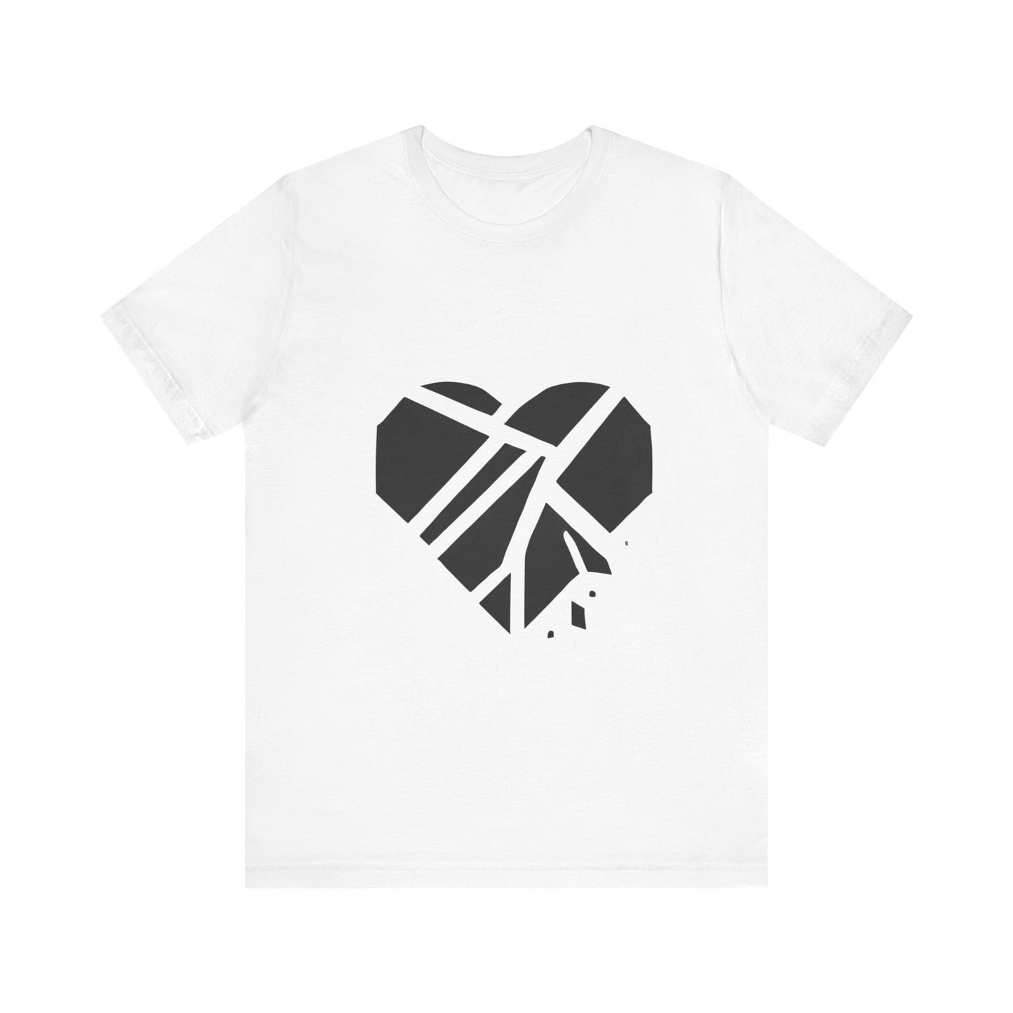 Shattered
  Heart: Minimalist Line Art