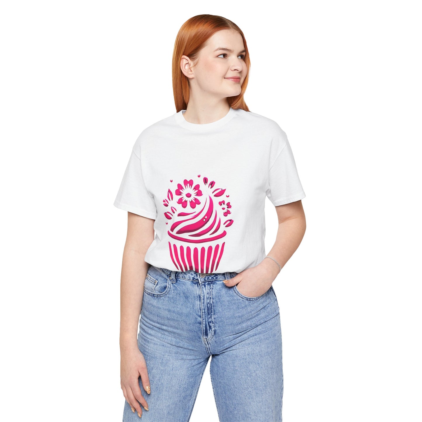 Cupcake with Floral Frosting: Floral Noir