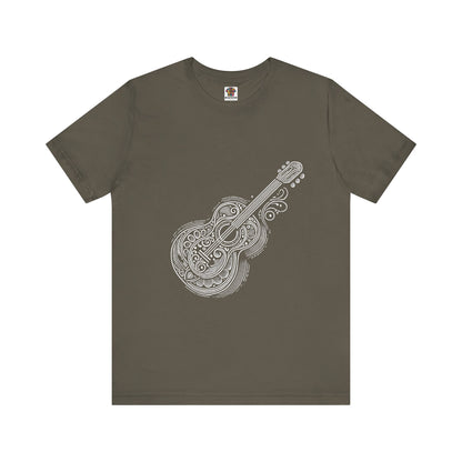 Stylized Guitar: Monochromatic Deco