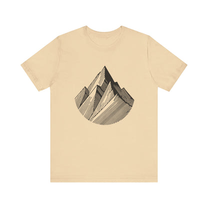 Serene
  Mountain: Minimalist Line Art