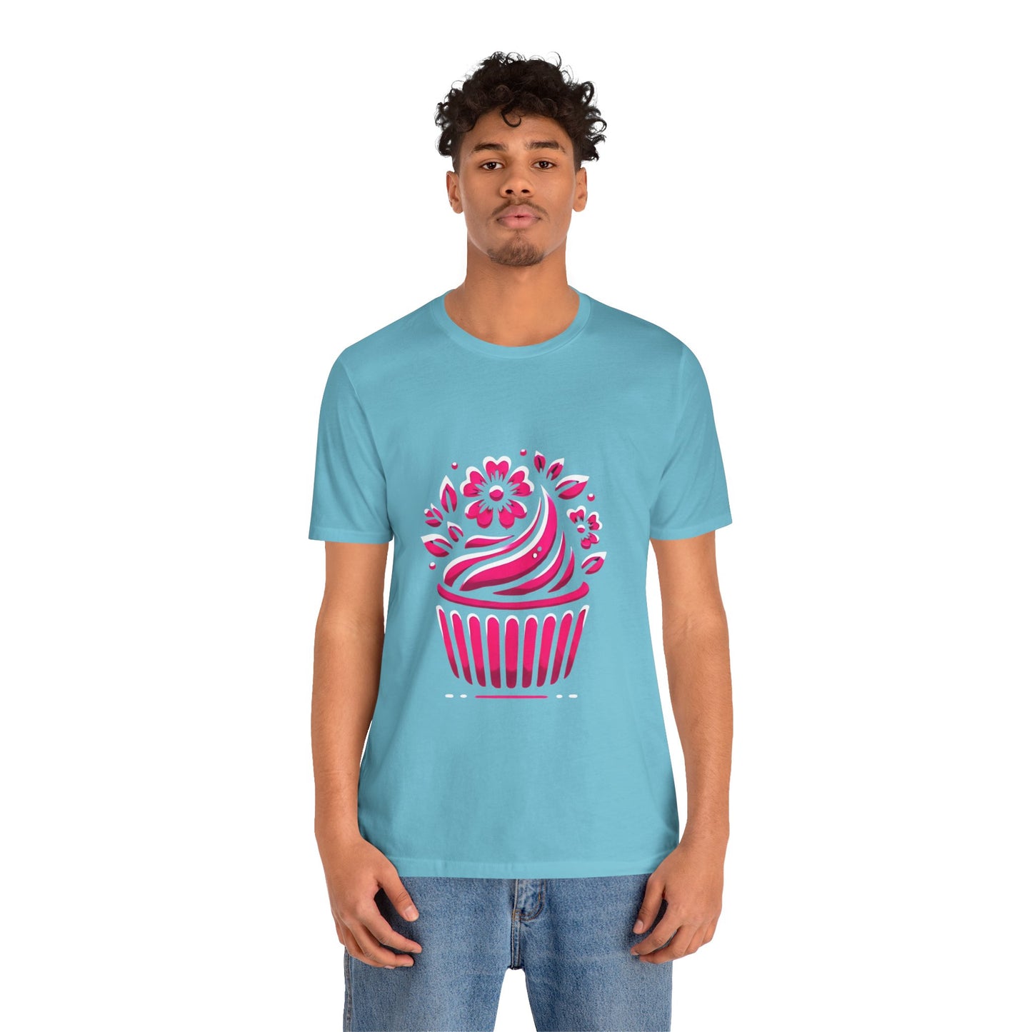 Cupcake with Floral Frosting: Floral Noir