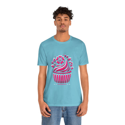 Cupcake with Floral Frosting: Floral Noir